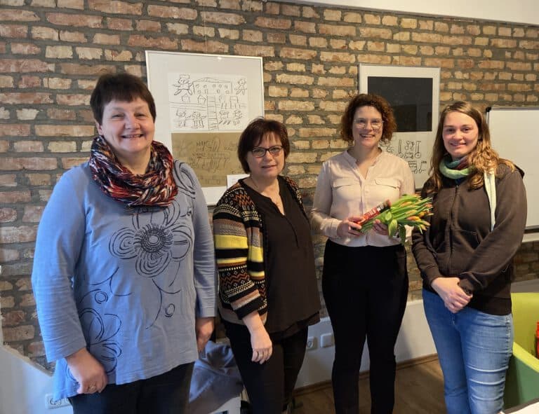 Foto von links: Marion Brunnert, Manuela Krengel, Katharina Stang, Anke Polkowski